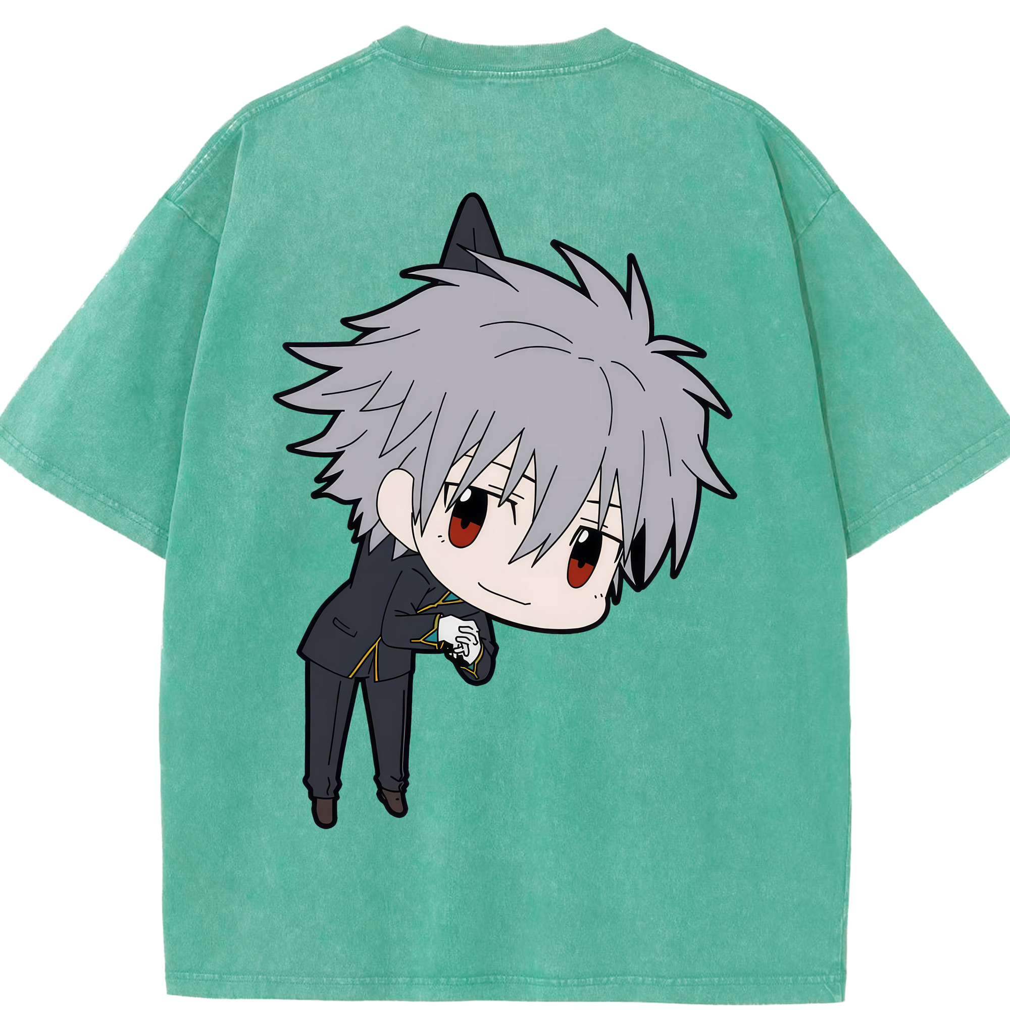 （画像用） EVA 新世紀エヴァンゲリオン 綿100% ヴィンテージ風 半袖Tシャツ（背面プリント）
